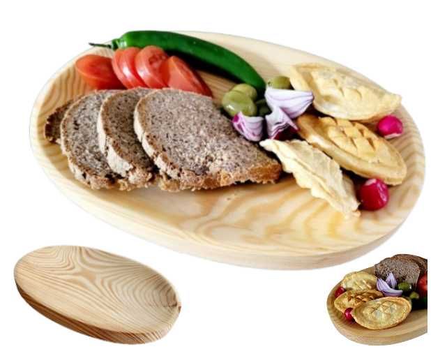 tace drewniane do cateringu KORYTKA dla firm od STOLARZA TALERZE 30