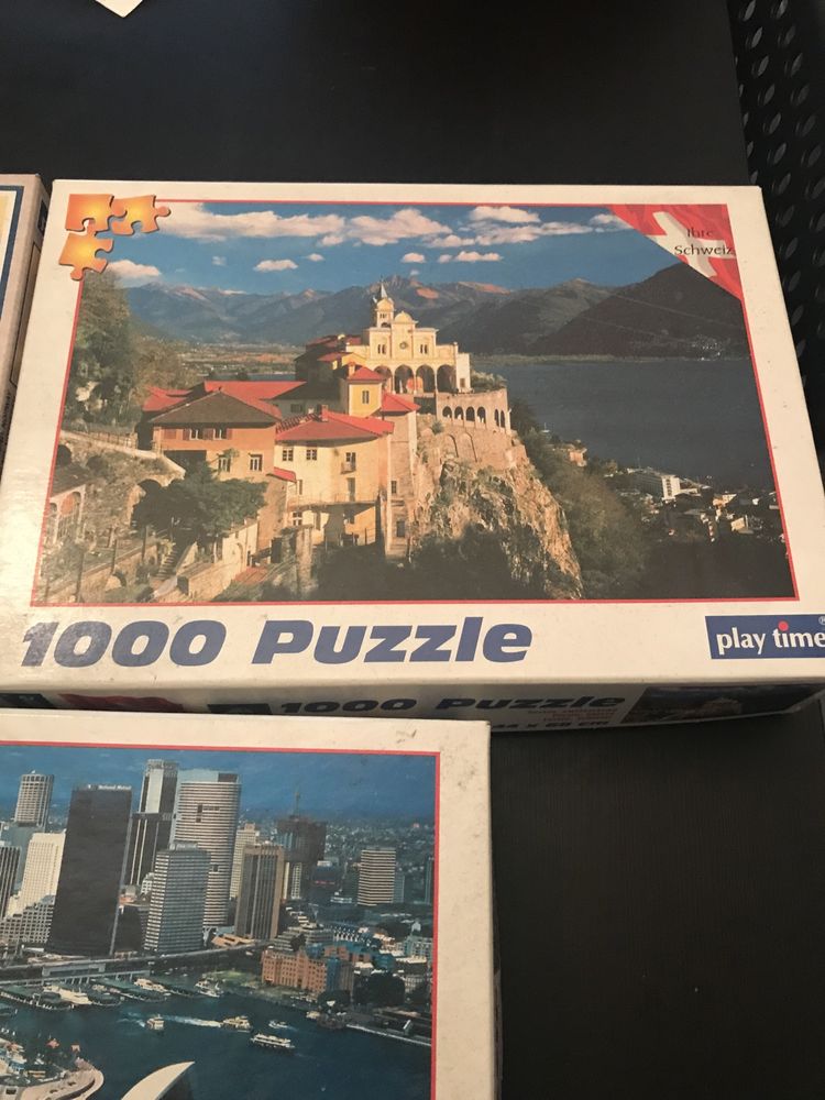 Puzzles variados de 1000 pecas