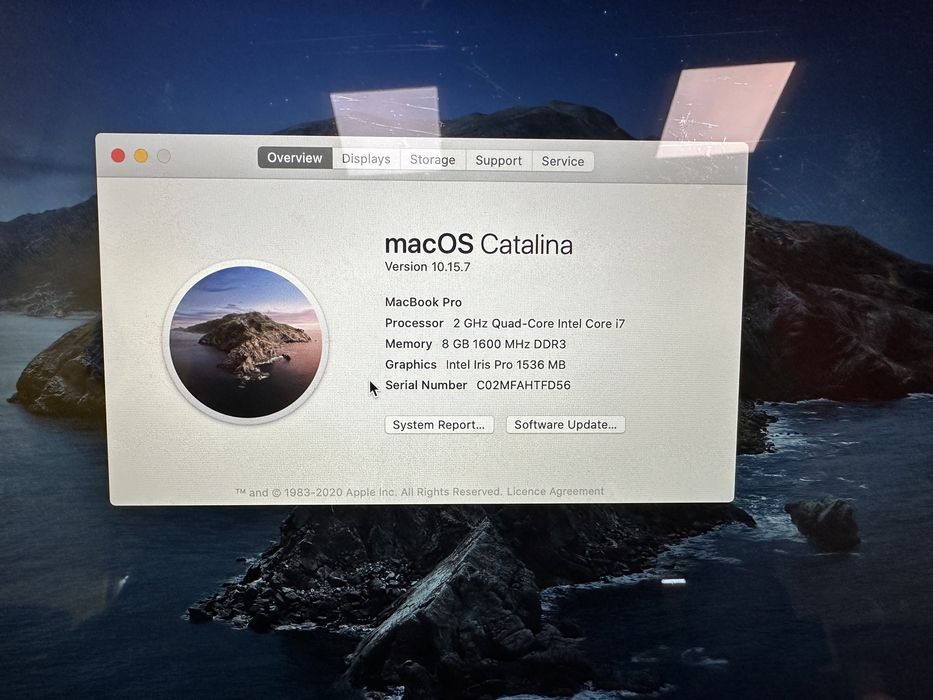 Системна плата MacBook Pro 15” A1398 i7/8/2013-2014