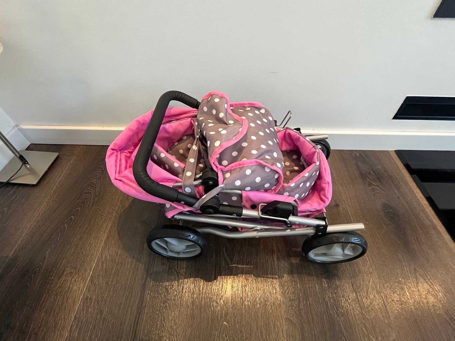 Piękny wózek dla lalek + lalka gratis