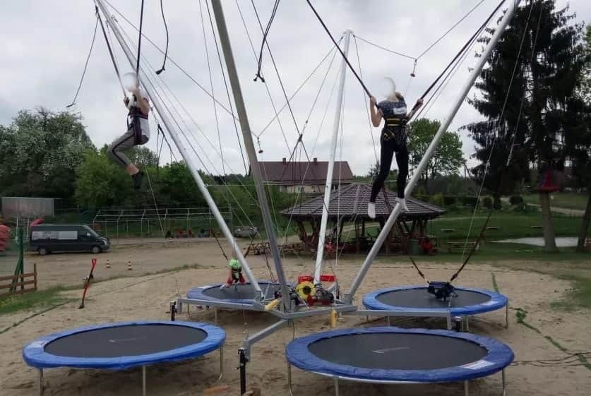 Euro-Bungee 4 stanowiskowe Nowe Trampolina Bunge Dmuchaniec 16500 zł