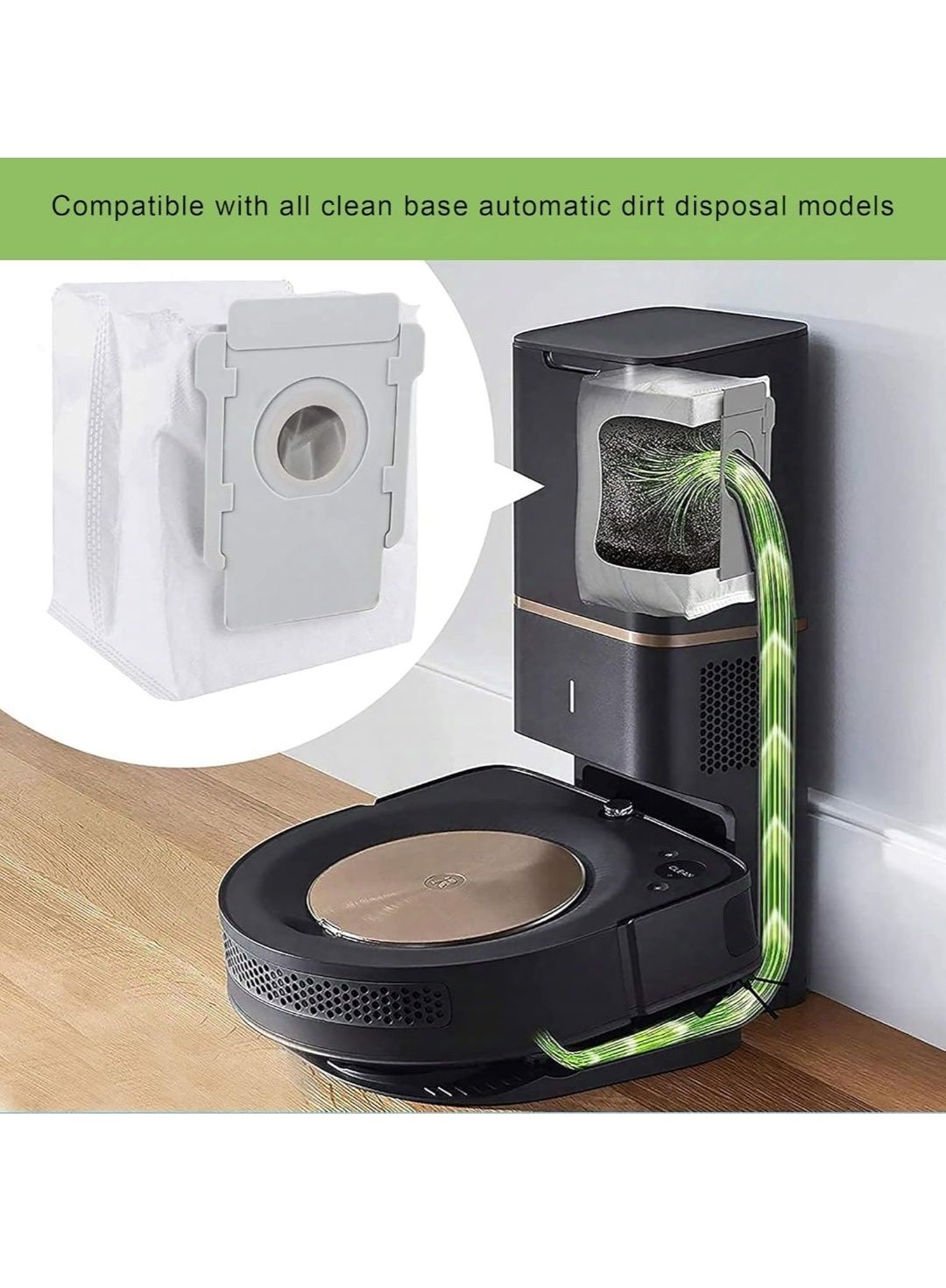 E-HAO Zestaw 10 worków do odkurzacza kompatybilnych z iRobot Roomba