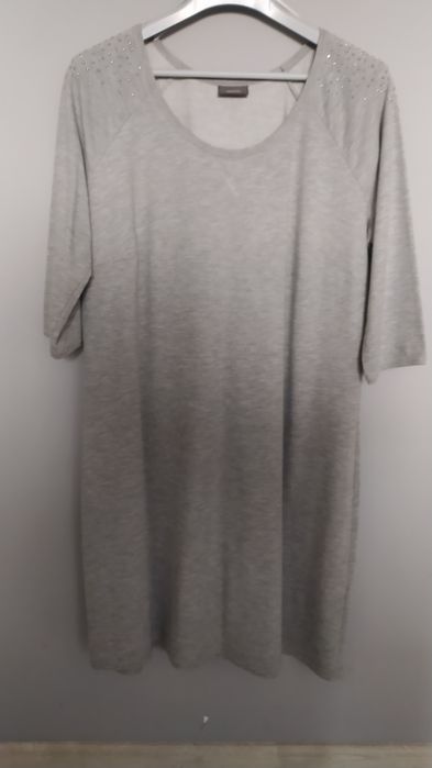Szara bawełniana sukienka C&A xl duży rozmiar