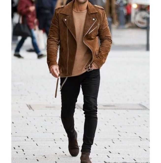 Куртка-косуха набук