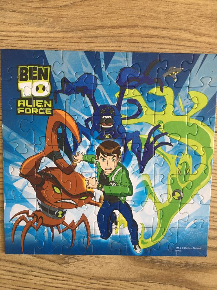 Puzzle Trefl Ben Ten (3 w 1): 20, 36, 50 + spiderman 60 puzzli mini