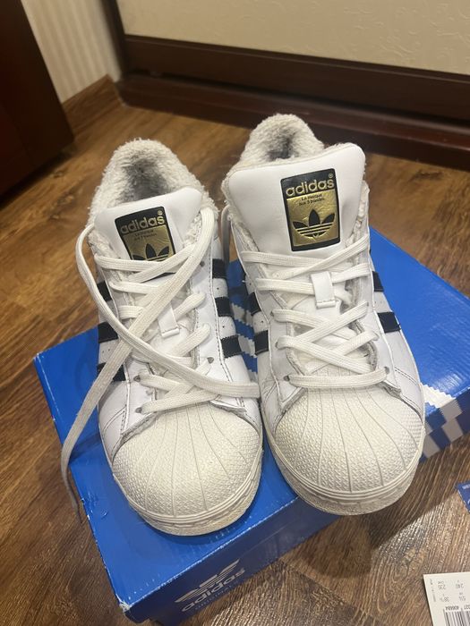 Adidas superstar зимові утеплені оригінал