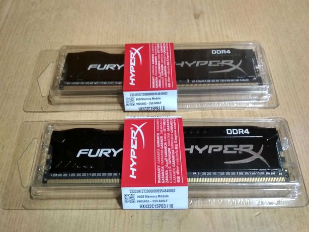 Оперативная память DDR4 Kingston Fury HyperX 3200mhz Новая _3500