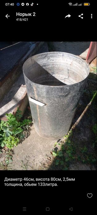 Бочка нержавейка