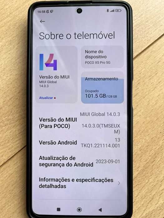 Poco x5 pró 5G com caixa