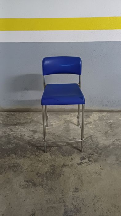 Cadeira Alta azul