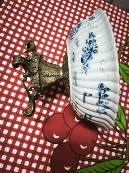 Peças porcelana azuis