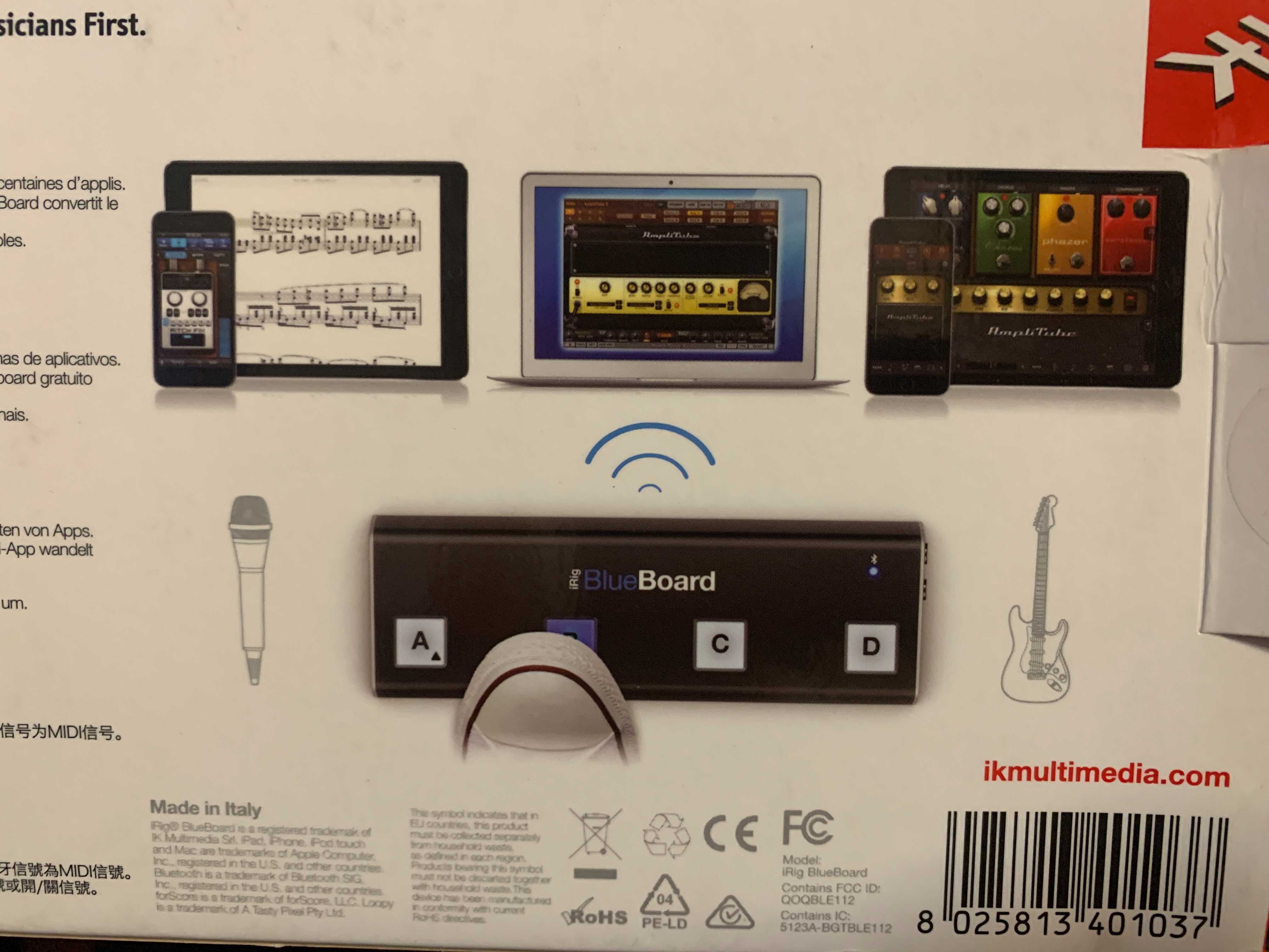 Midi-Контролер IK MULTIMEDIA IRig BlueBoard (педалборд, процесор)
