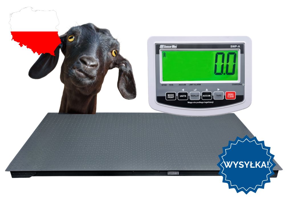 Waga do zwierząt, inwentarzowa, 1,2x2,2m, do 5T, zwierzęca platformowa