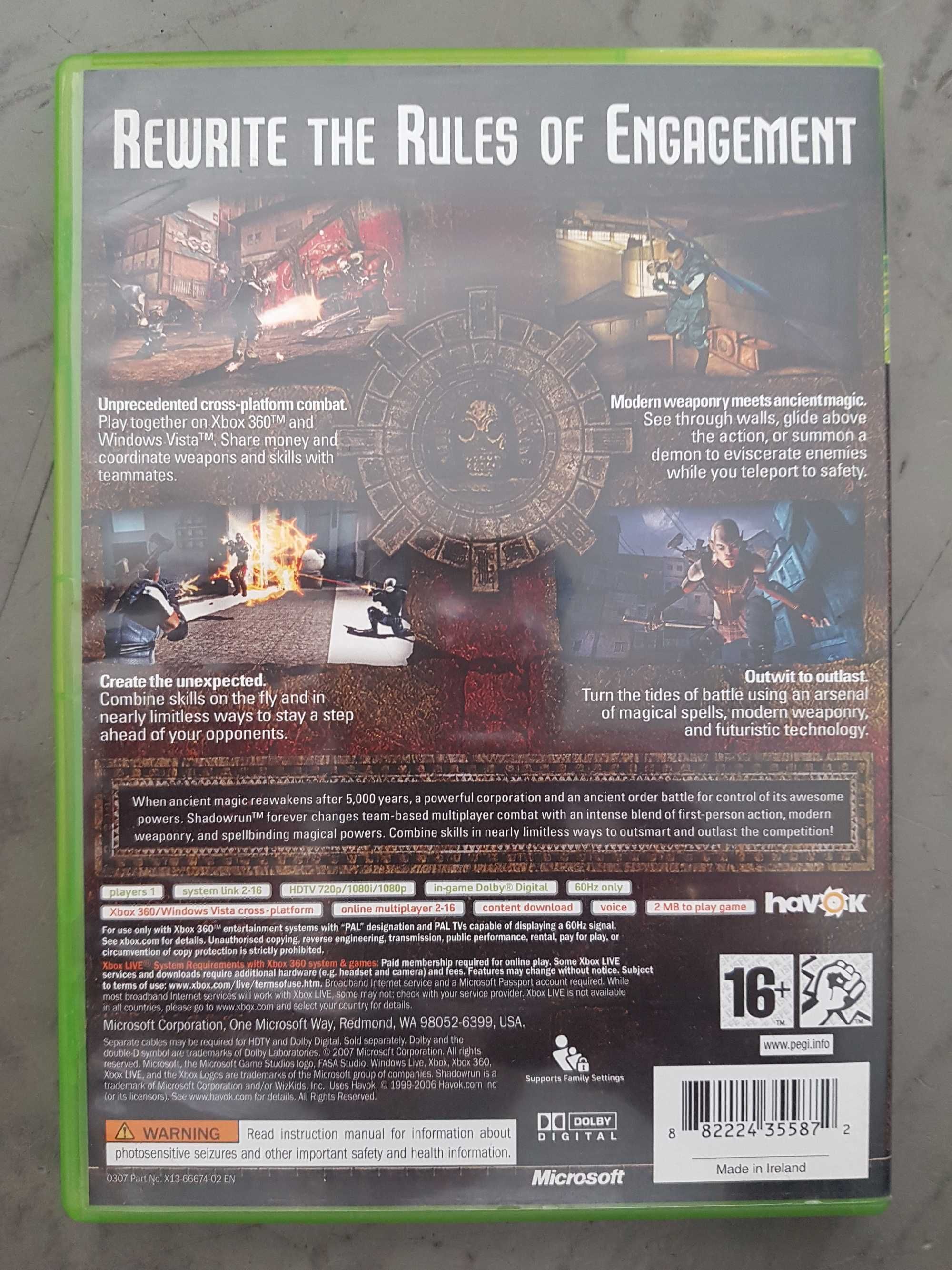Shadowrun Gra xbox360