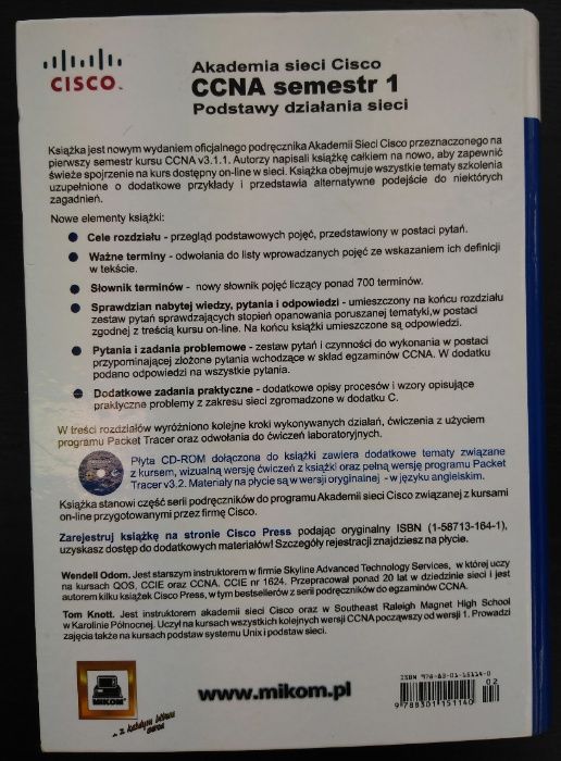 Akademia sieci Cisco CCNA Podstawy działania sieci, Odom, Knott