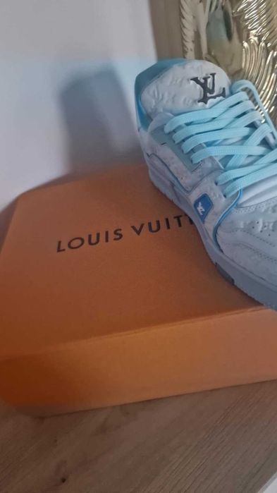 Buty Louis Vuitton by Tyler blue meskie, Sneakersy Size 46 -28,5 cm
