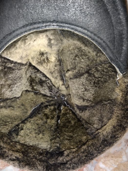 Skórzana czapka uszatka zimowa