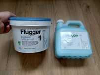 Farba Flugger (2,8 litra) + grunt wodny (3 litry)
