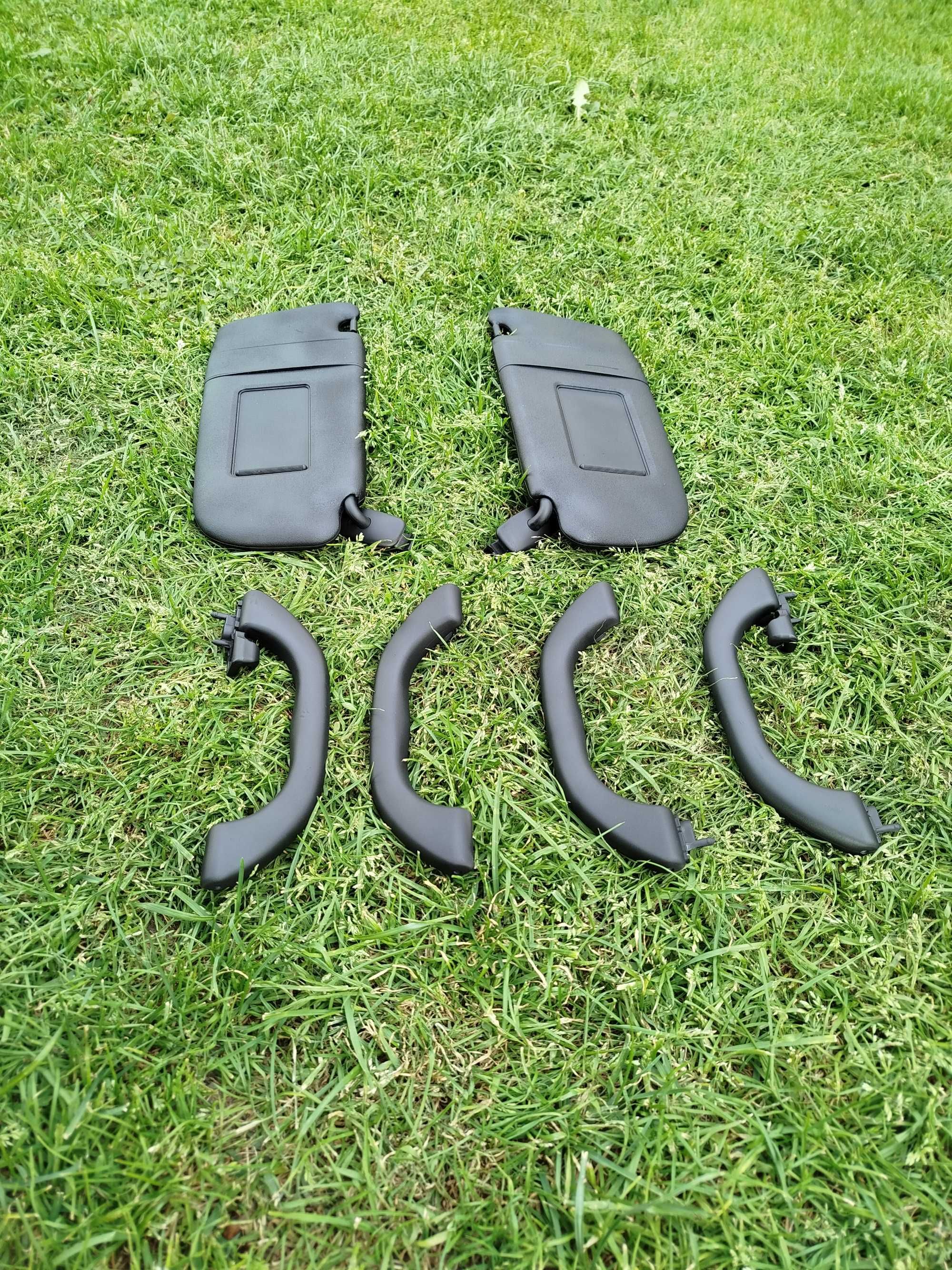 Audi A4 B5 FL wnętrze czarne słupki plastiki raczki dekory