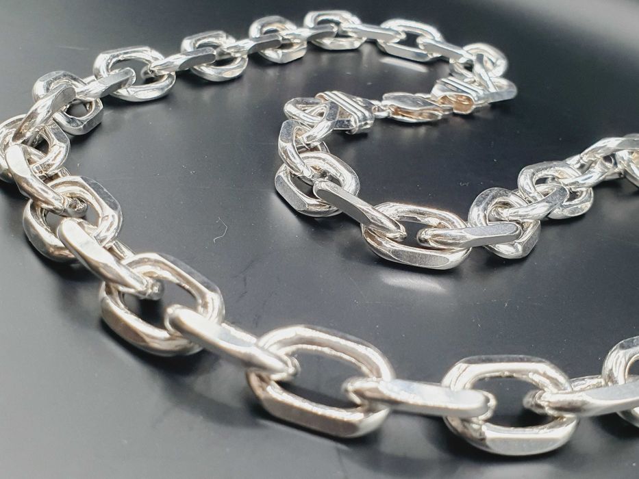 Łańcuszek Srebrny Ankier 925 Masywny