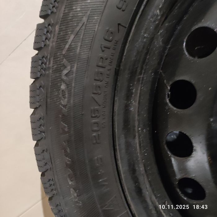 Felgi z oponami zimowymi bieznikowanymi 7mm