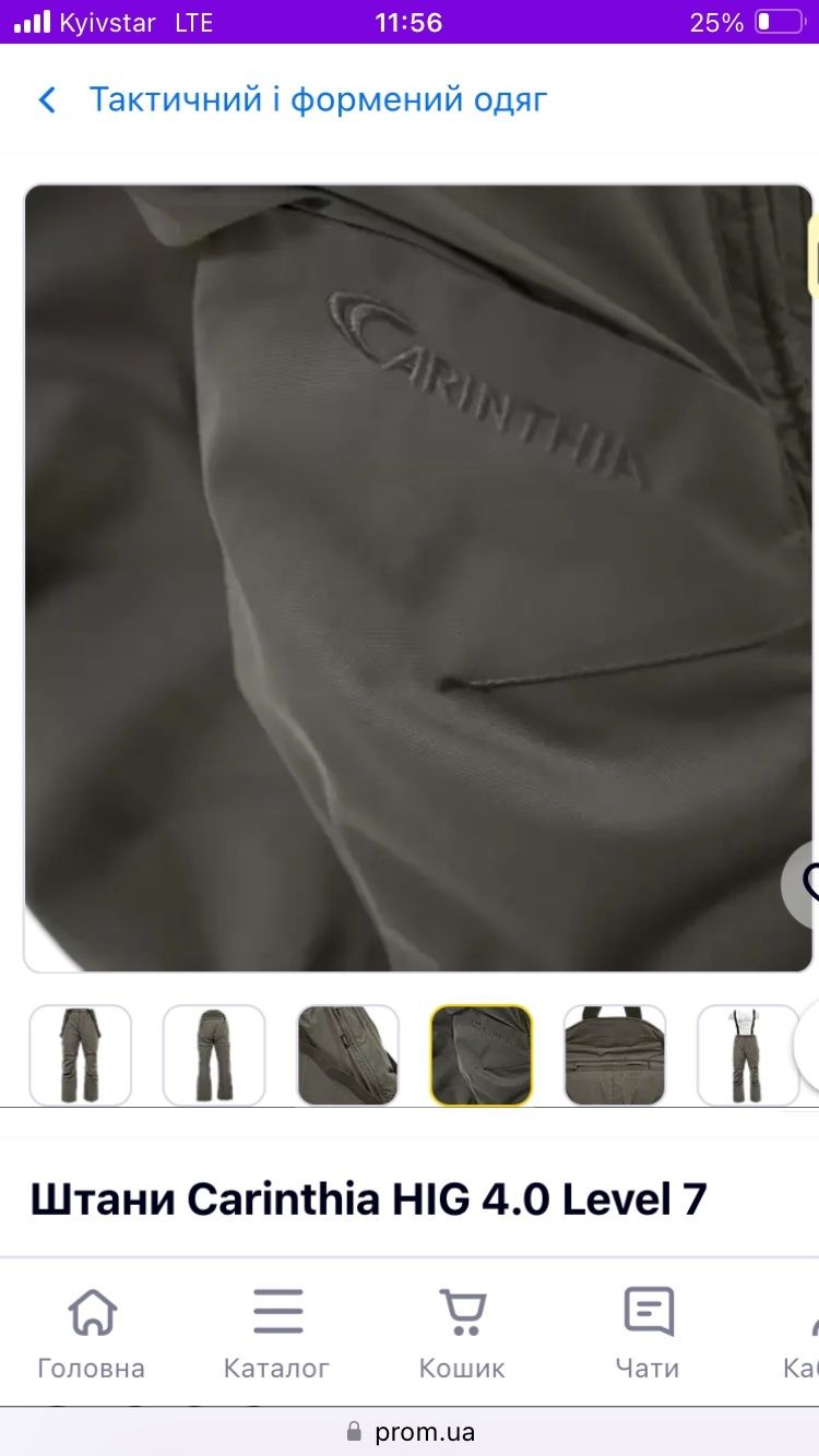 Штани CARINTHIA hic 4.0 SOF