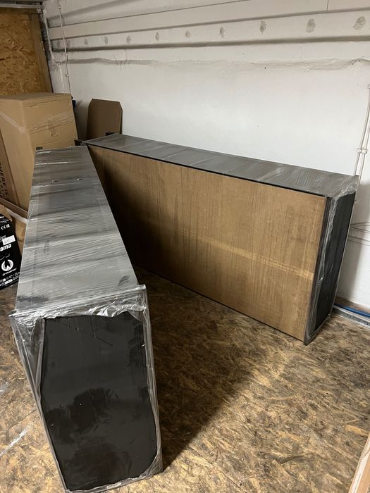 2 szafy regały czarne 6 półek