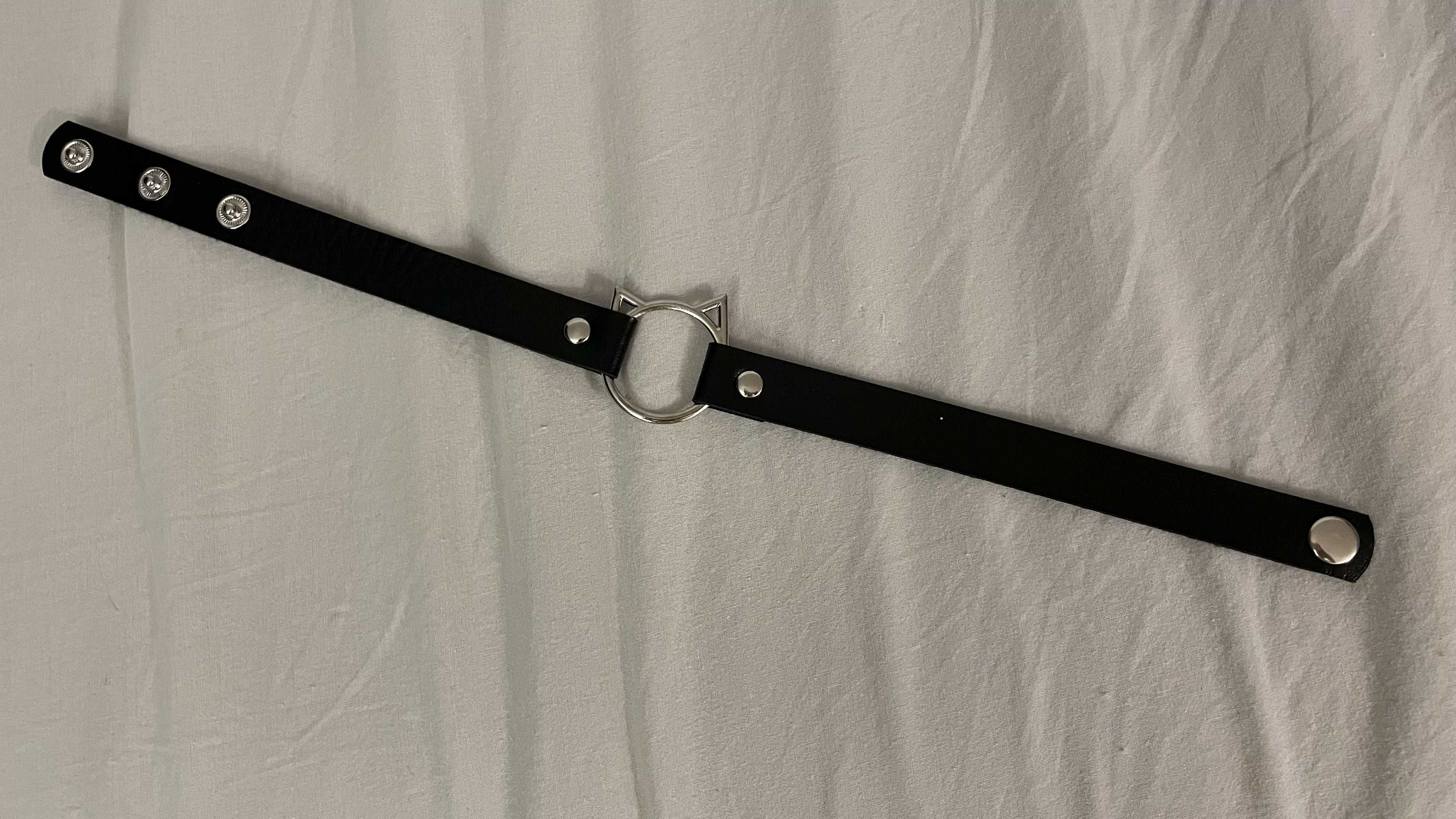 Choker obroża kot z kotem goth gothic lolita emo alternative metal