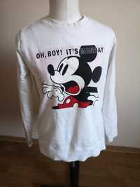 Bluza Mickey myszka biała kremowa sweter h 38 M Reserved