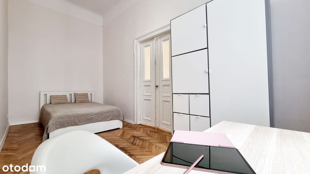 Do wynajęcia 2 pokoje mieszkanie kamienica Rewolucji 10min Manufaktura