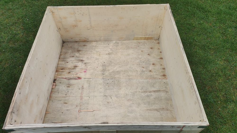 Skrzynia na paszę warzywniak kompostownik - sklejka 115x115