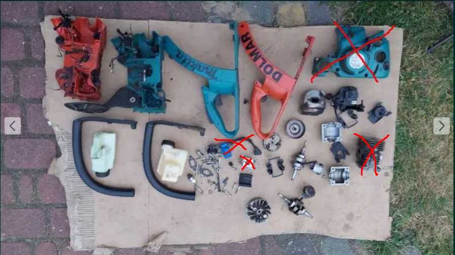 Dolmar ps 34 Makita dcs4610 na części to co widać