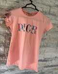 Dior koszulka orginał t-shirt logo kwiaty S pomarańczowa cotton 100%