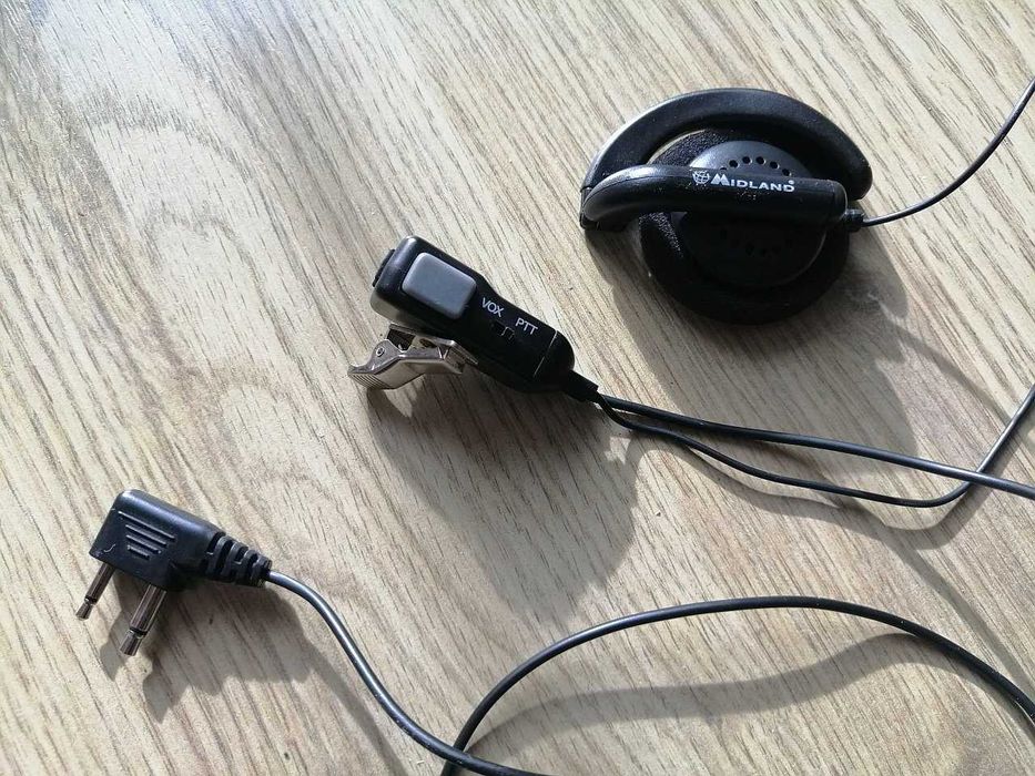 Midland MA24 / MA24-L mikrofonosłuchawka do radia CB, 2-PIN PTT/VOX