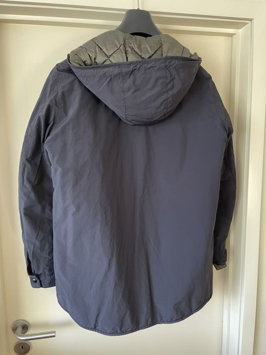 Parka reversivel verde/azul