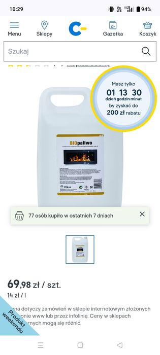 Paliwo do biokominka