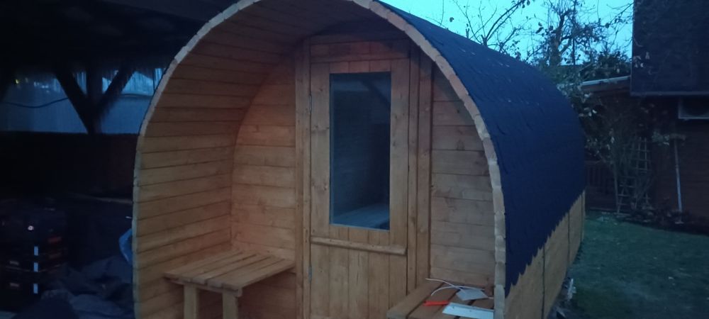 Sauna, gotowa do odbioru.
