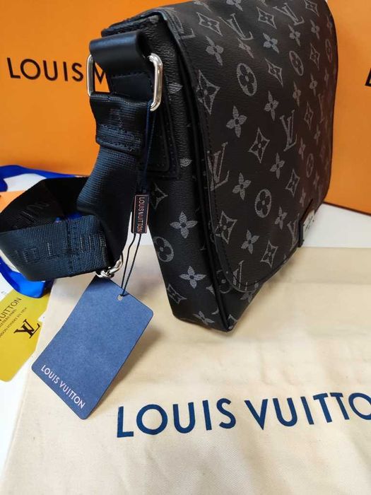 LOUIS VUITTON męska torba Listonoszka, skóra, Francja 41-887