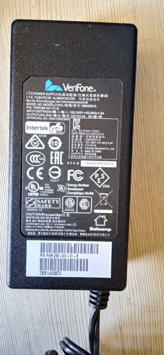 ZASILACZ VeriFone 12V 2A 24W wtyk 5,5x2,1 mm