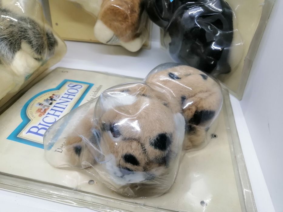 5 peluches vintage da coleção os bichinhos  embalados novos