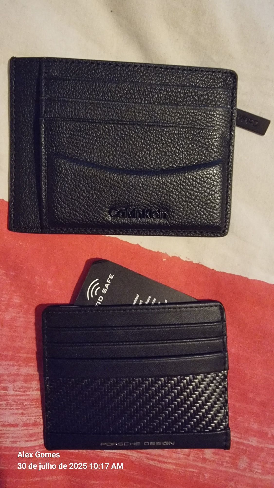 Porta Cartões Calvin Klein e Porsche Design