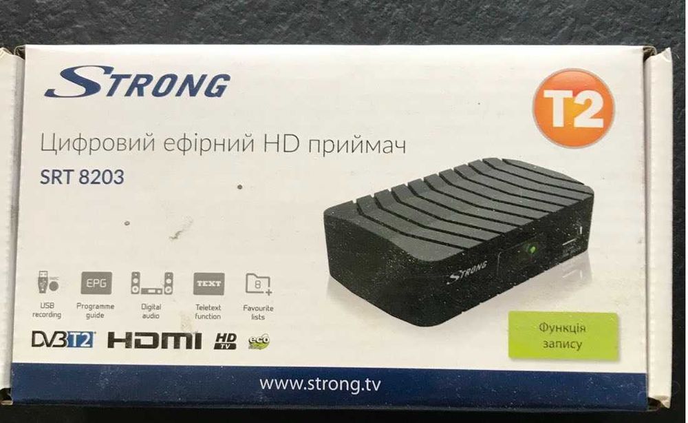 Рeсивeр (тюнeр) Т2 Strong SRT 8203