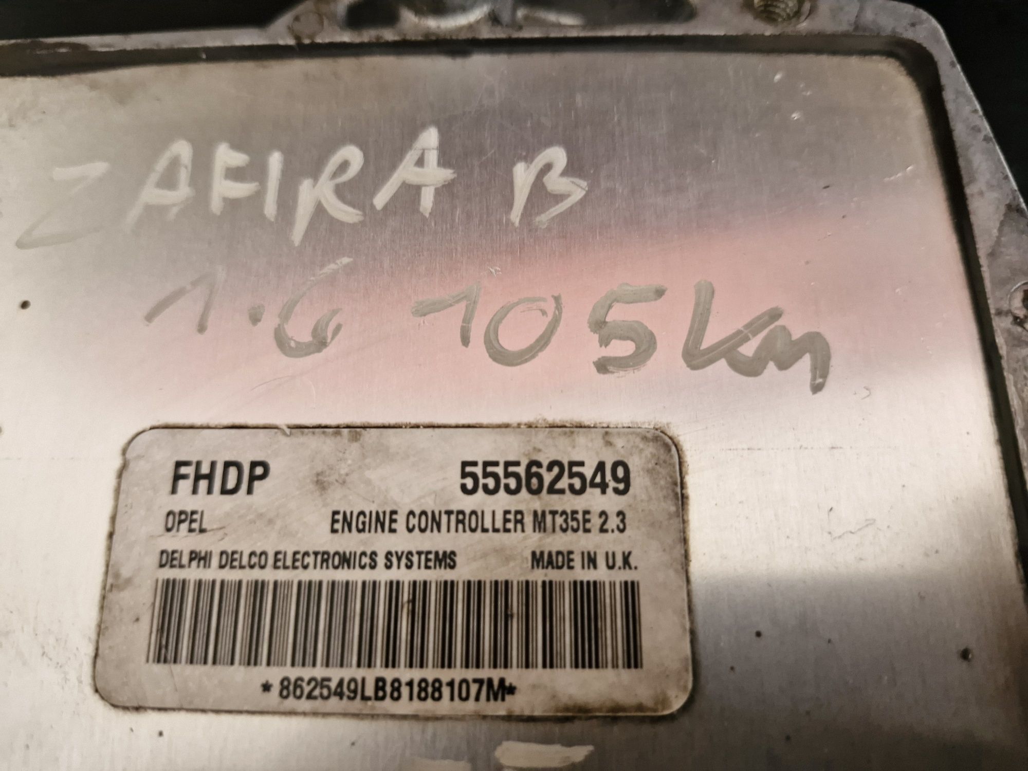 Sterownik silnika 1.6 105 km Astra H Zafira B