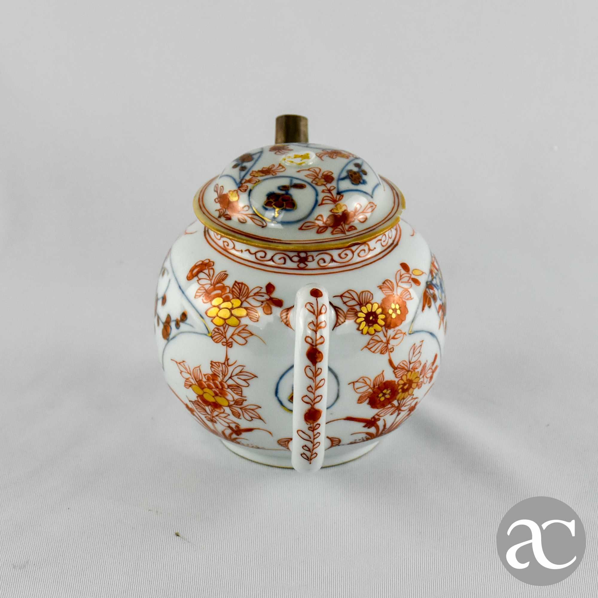 Bule Porcelana da China, decoração Imari, período Kangxi