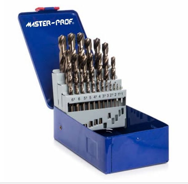 Jogo de Brocas Cobalto 8% 1-13mm (25 peças)