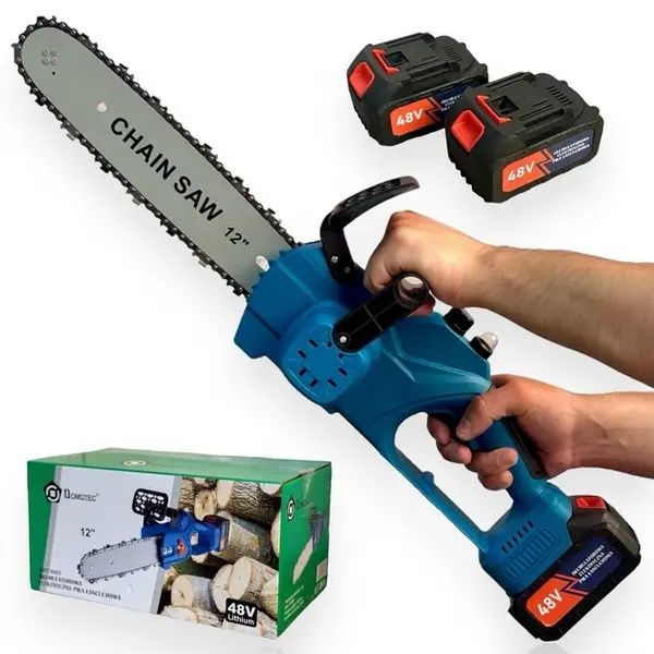 Акумуляторна електропила Domotec 12 і 16 дюймів 2 акумулятори 48V 9639