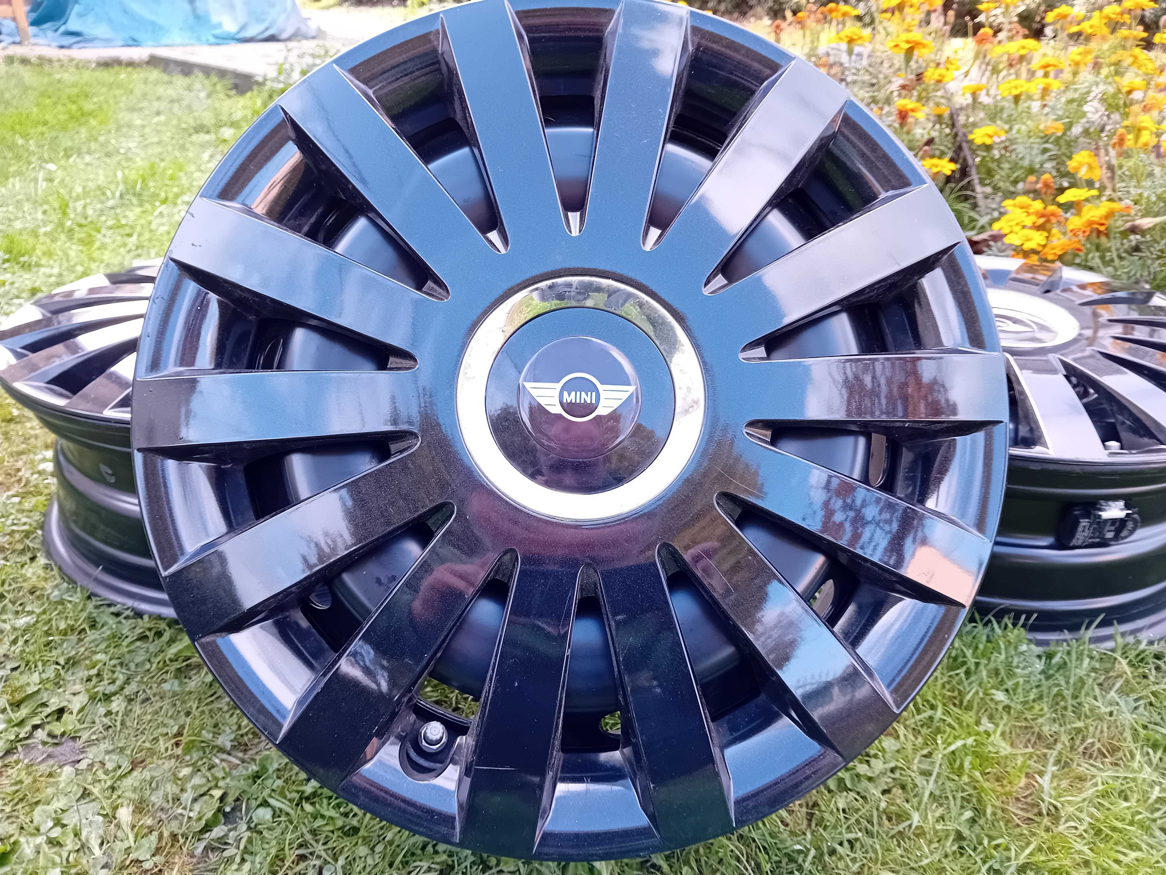 Felgi 15'' 5x112 + czujniki kołpaki MINI COOPER ONE ORYGINALNE F-VAT