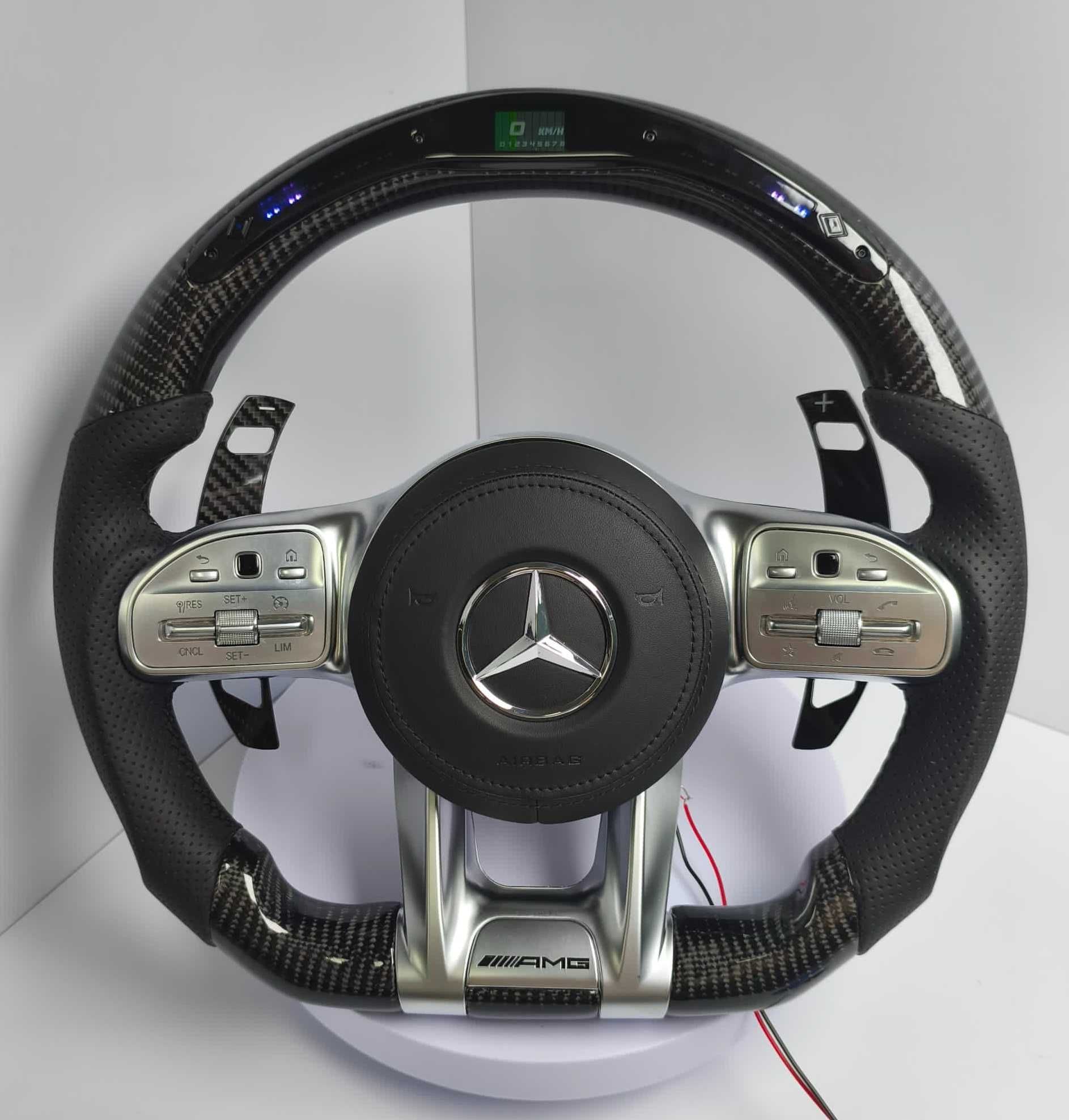 Custom Carbon LED Kierownica Audi RS3 RS4 RS5 B9 S3 S4 S5