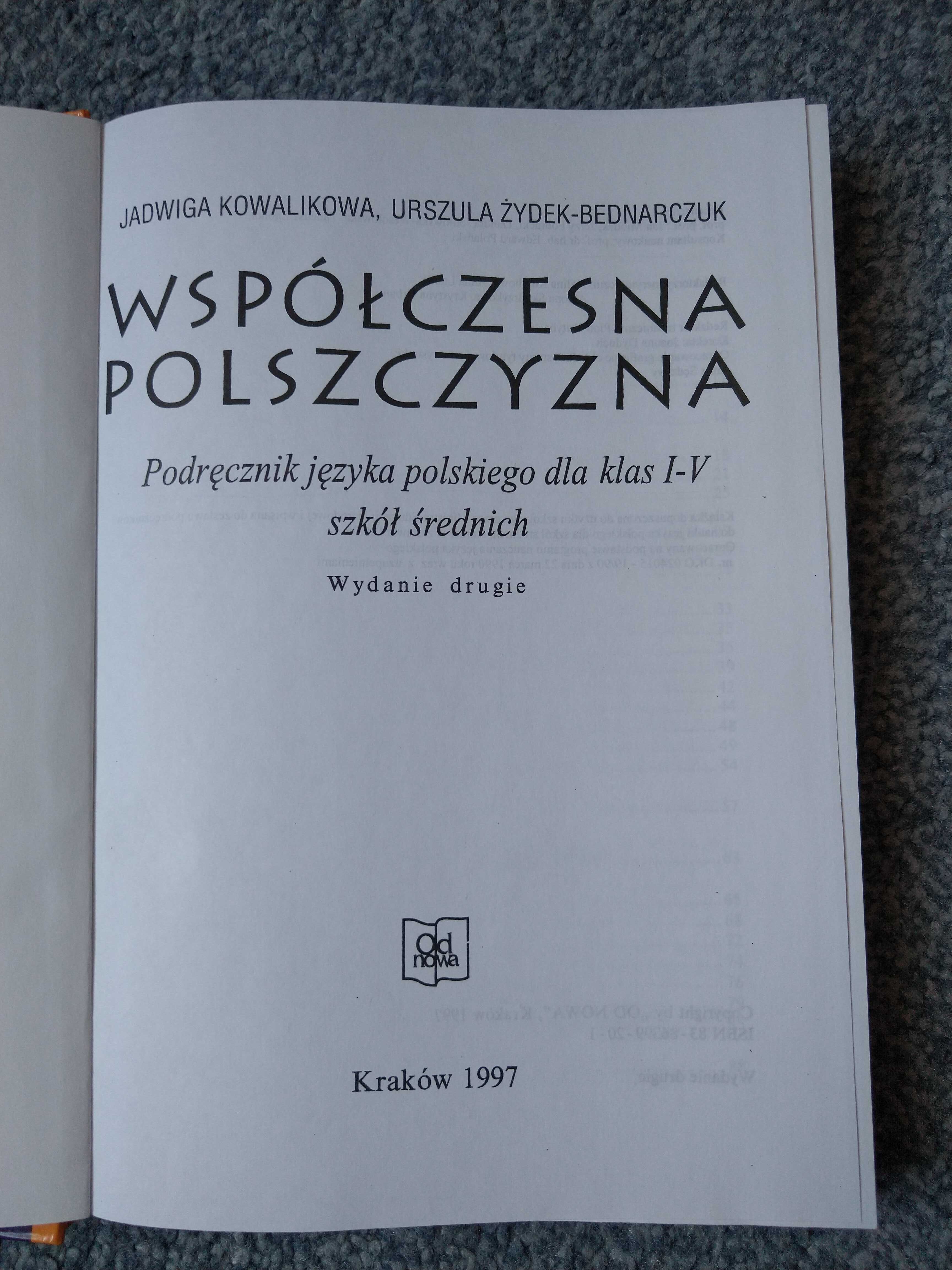"Współczesna polszczyzna" podręcznik języka polskiego