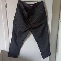Spodnie męskie materiałowe w prążki rozm 54 XL